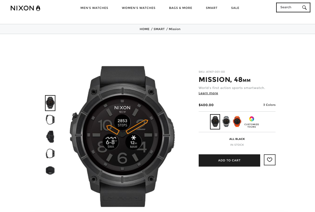 best_product_page_desing_nixon_watch